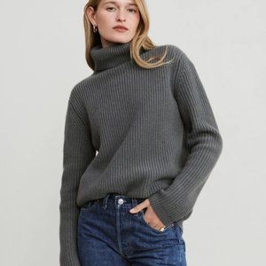 Jenni Kayne Cashmere Turtleneck Small Storm New without Tags